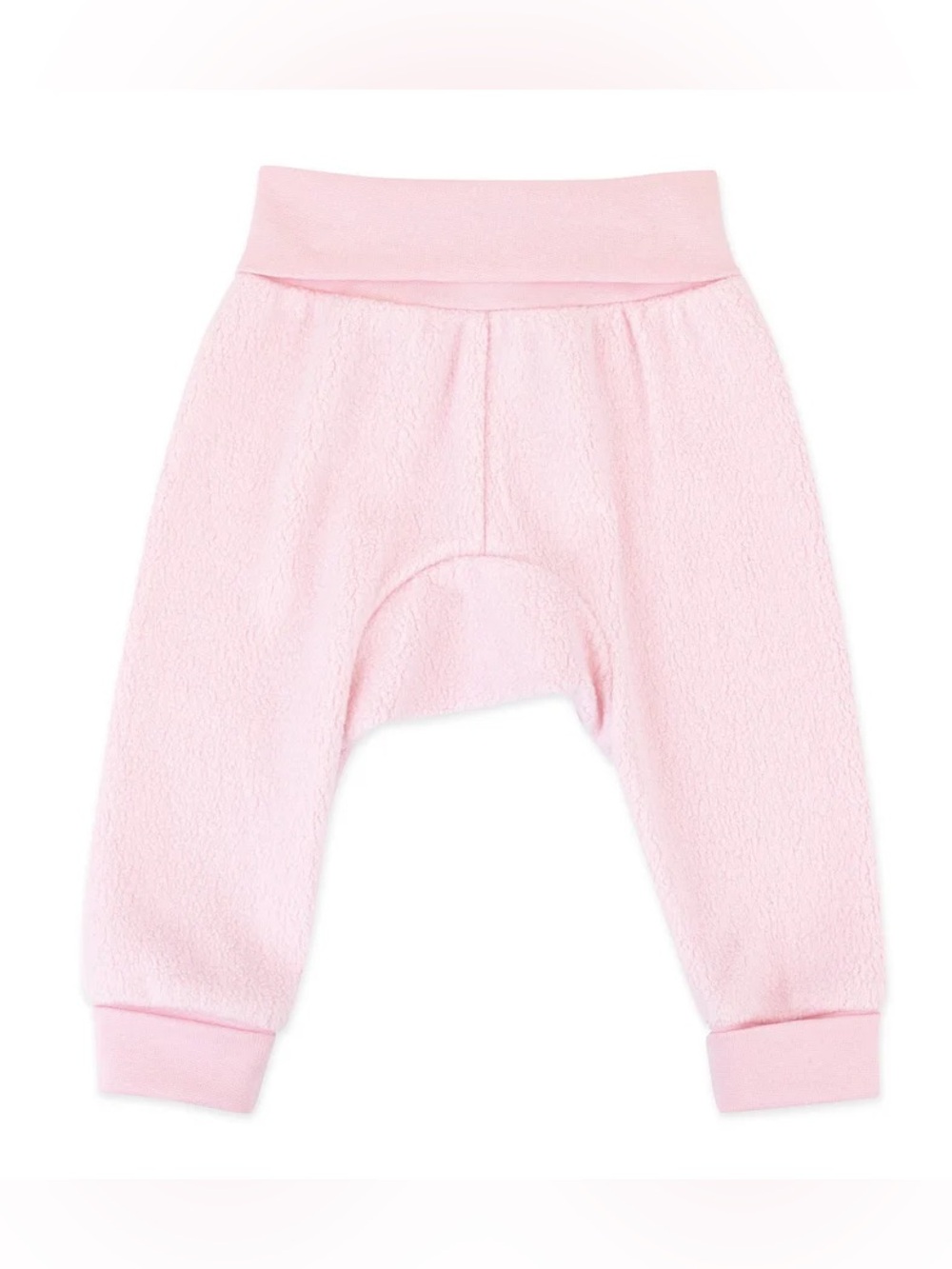 Cozie Fleece Baby Cuff Pant - Baby Pink, Zutano, 0-3 months